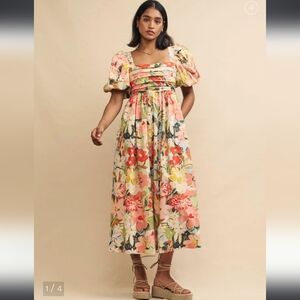 Nobodys Child Pastel Floral Nova Smock Midi Dress
